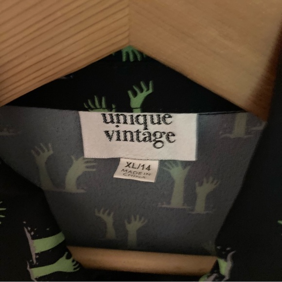 Black and Zombie Hands Caroline Blouse - Picture 11 of 13